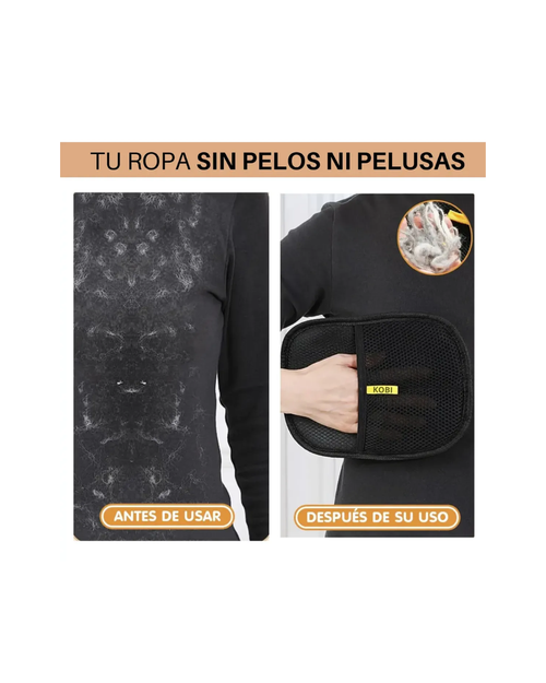 Guante quita pelos de mascotas